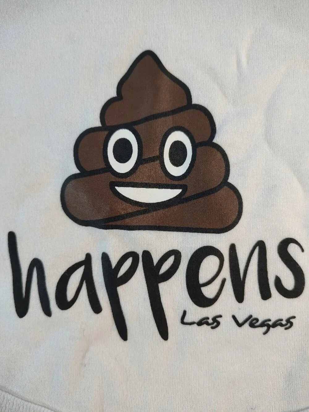 Baby's Unisex White Size 6M 💩 Happens Las Vegas Themed Bodysuit